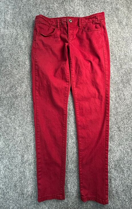 American Eagle Outfitters Pants - American Eagle Next Level Super Stretch Jeggings Girls Size 8 Burgundy